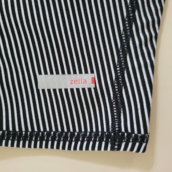 Zella Women's Black Stripe Full Zip Jacket Mesh Inserts - Picture 12 of 14